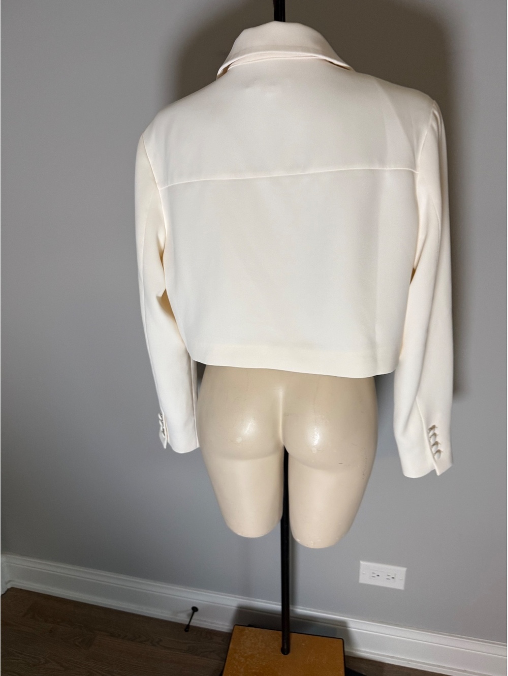 Good American Women's Cream Utility Jacket Size M‎ - Picture 9 of 12